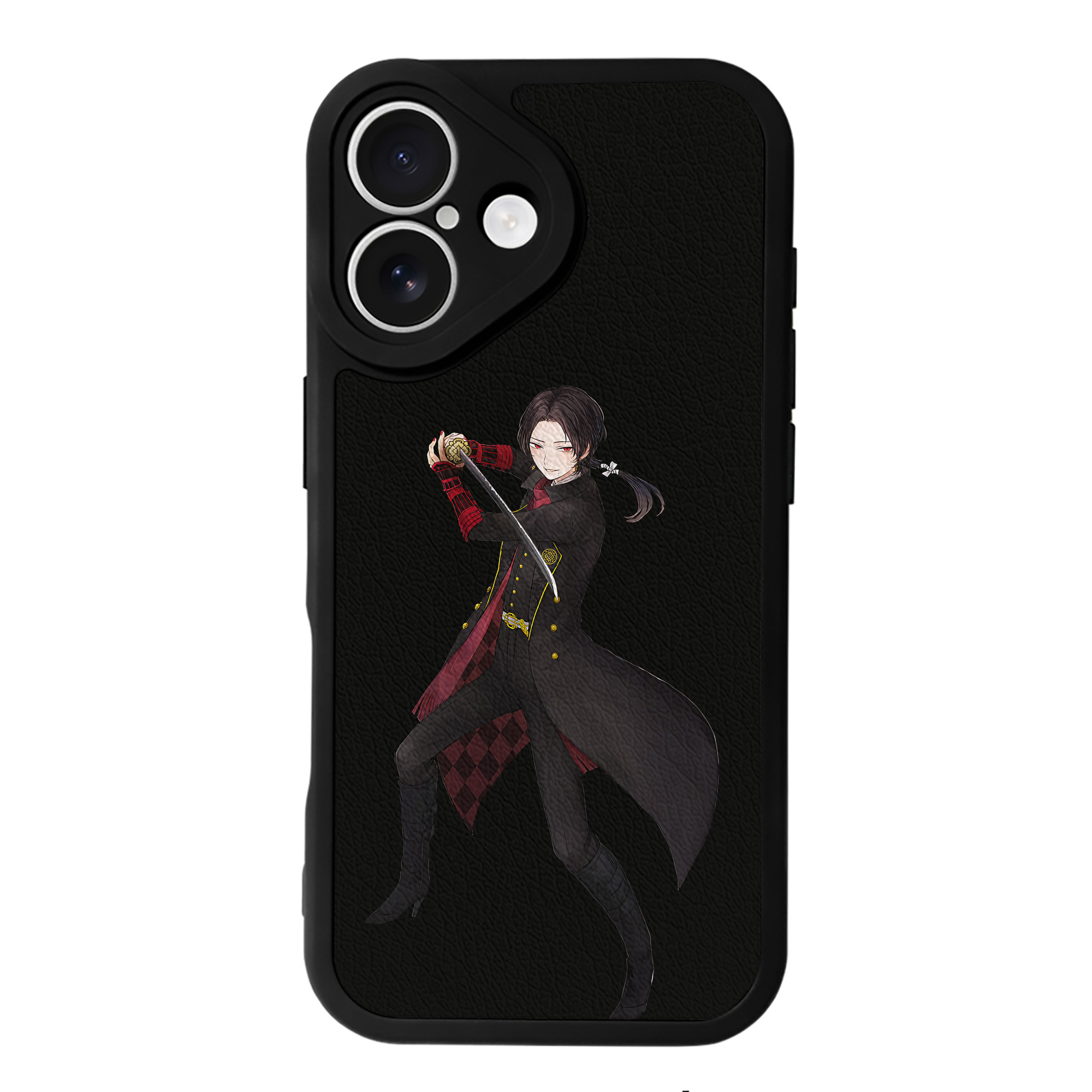 （画像用） 刀剣乱舞 Touken Ranbu 【iPhone 16シリーズ対応】シリコンスマホケース（レザー調） 材質：シリコン